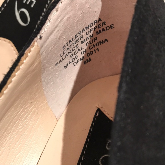 Platform chunky heels. Suede with hair heel (#202) - Picture 9 of 10